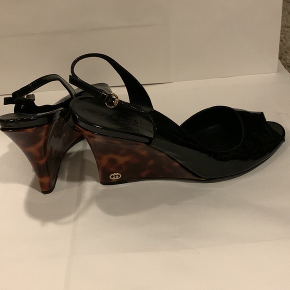 Authentic Gucci tortoise shell wedges - Picture 5 of 8